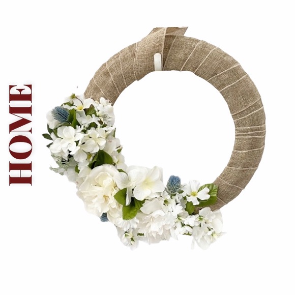 ❤️NEW Gorgeous floral wreath, Pottery Barn inspo - Picture 1 of 16